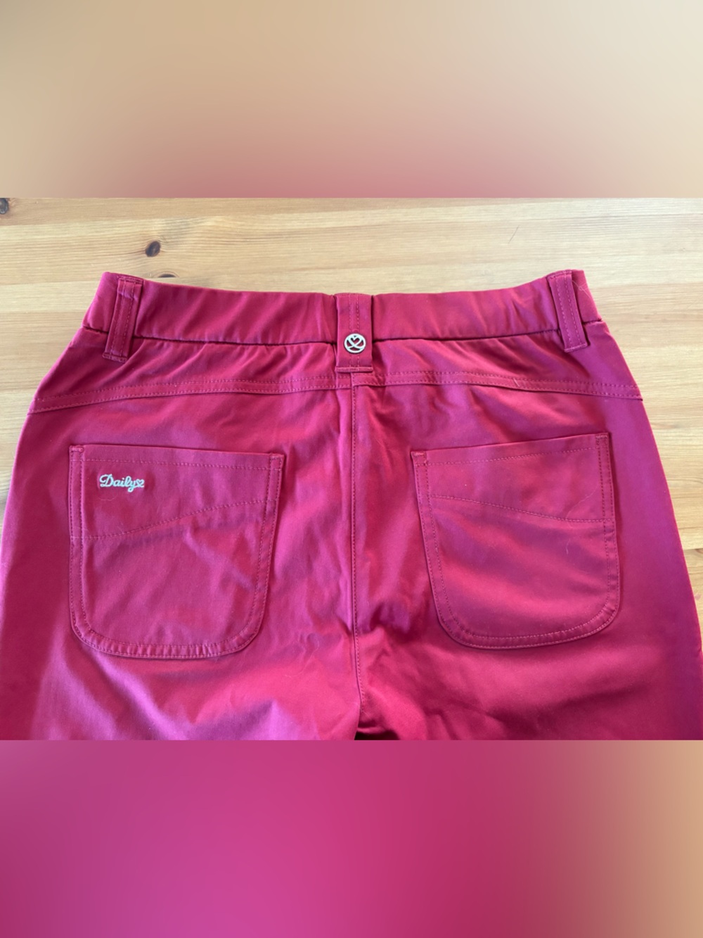Daily Sports Lyric Umbria Red Performance Golf Trousers Size 6 - Picture 8 of 14